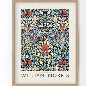 William Morris Poster, Floral Wall Art, Vintage Flowers Poster, Anniversary Gift, Flower Print, Flower Pattern 03-30