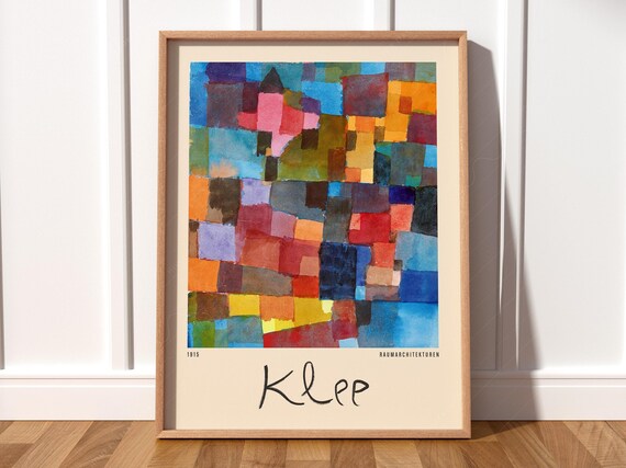 Paul Klee Bauhaus Master Exhibition Poster Abstract Print Gift for