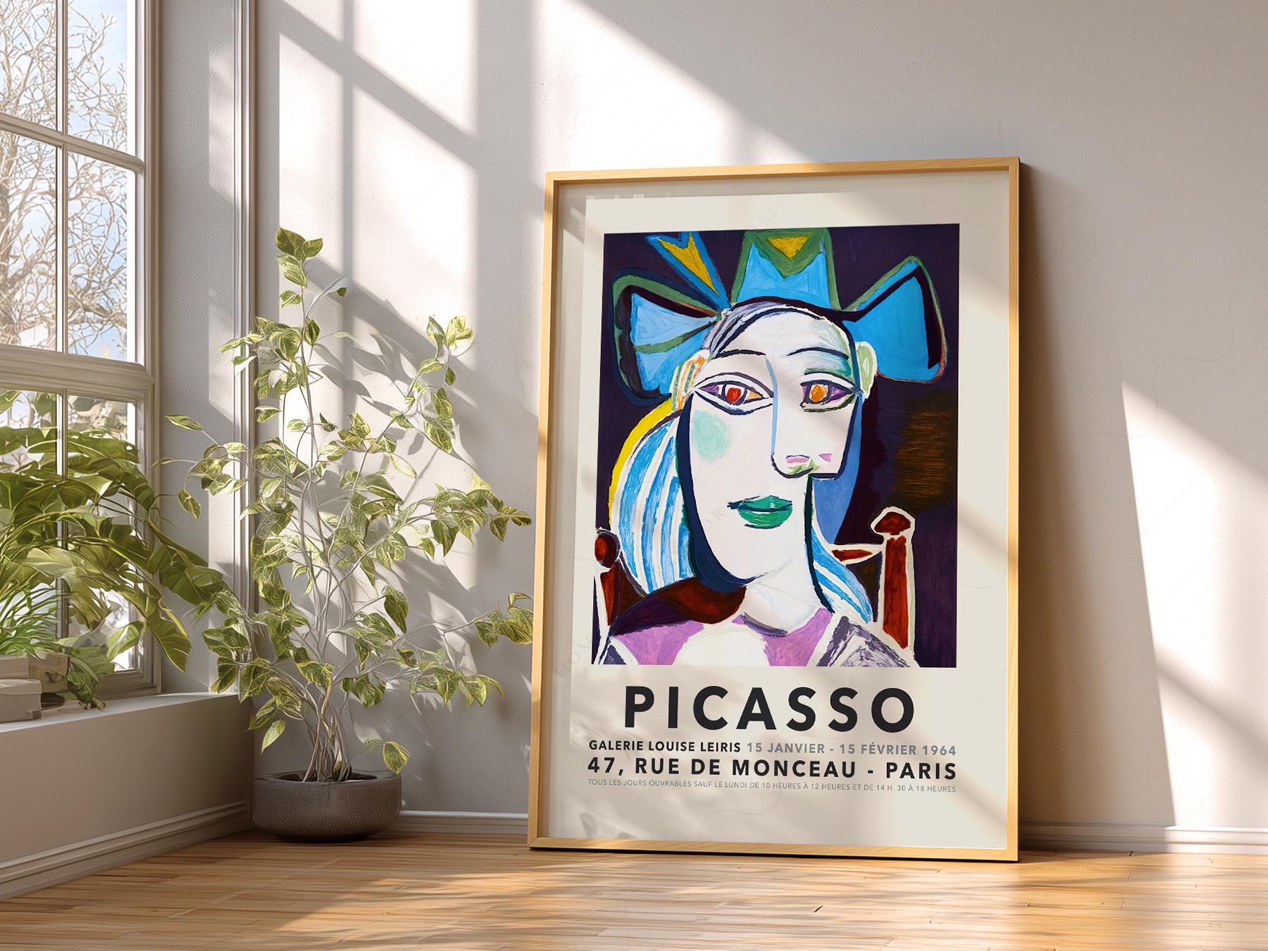 Pablo Picasso Print, Picasso Faces, Picasso Exhibition, Gift for