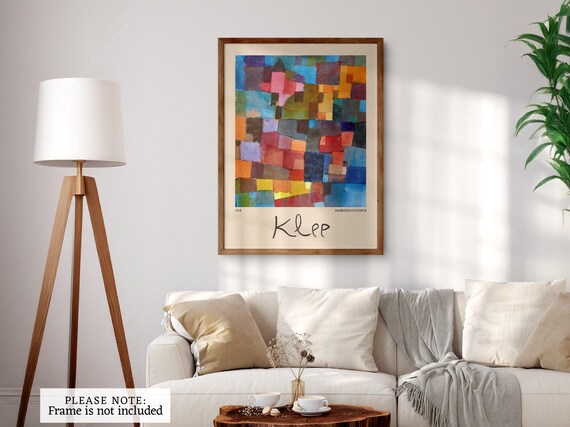 Paul Klee Bauhaus Master Exhibition Poster Abstract Print Gift for
