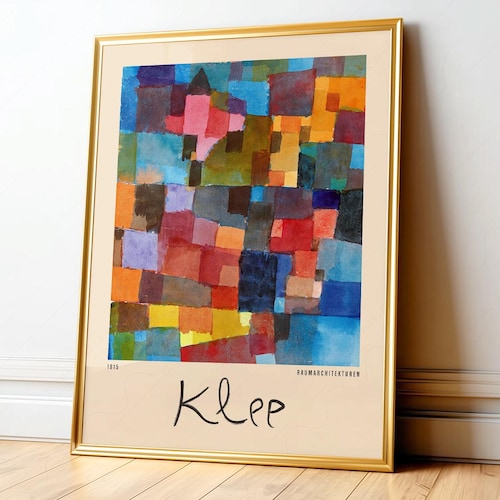 Paul Klee Bauhaus Master Exhibition Poster Abstract Print Gift for