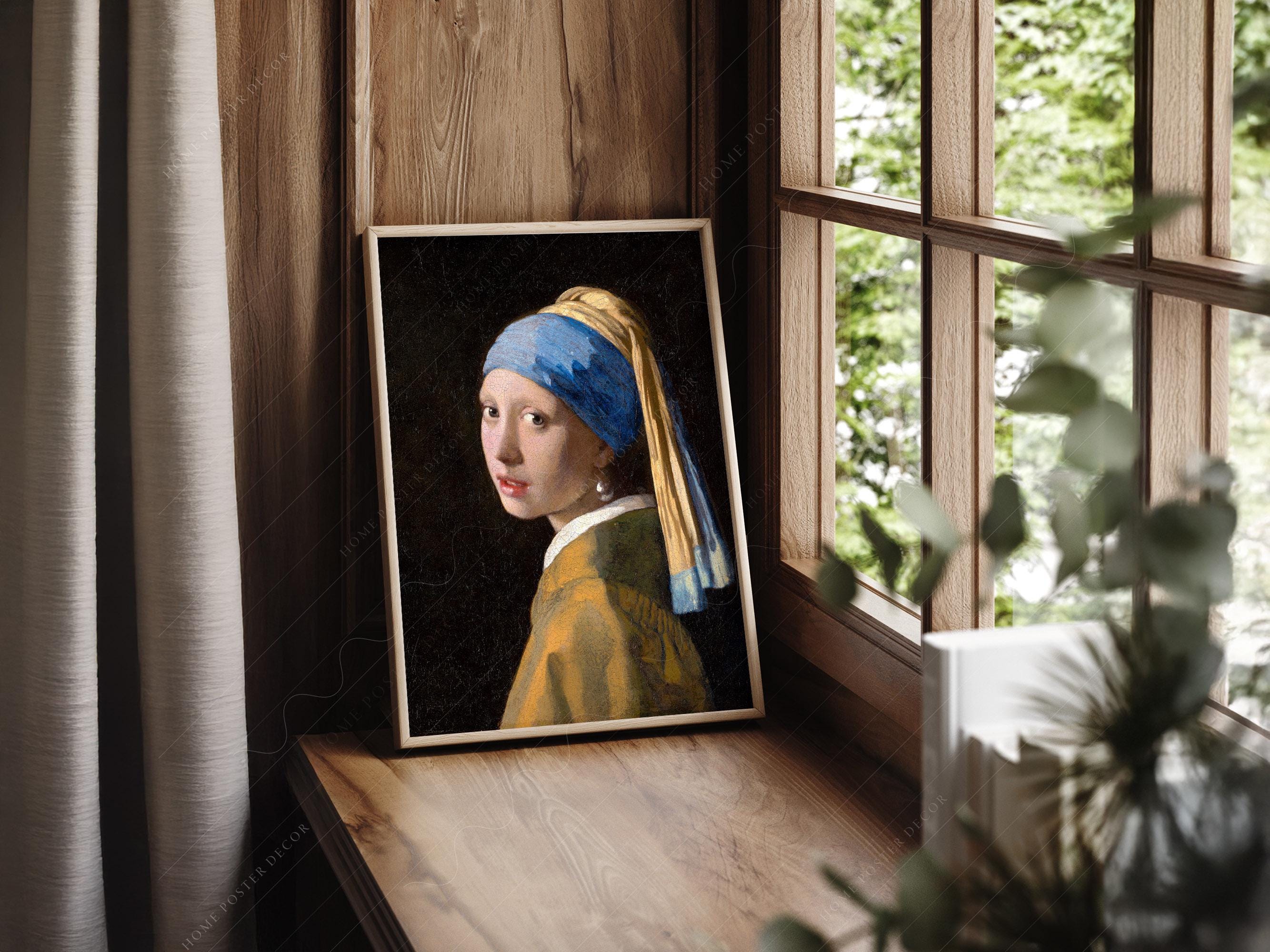 Girl With A Pearl Earring, Johannes Vermeer, Famous Painting, Classic Portrait Painting, Museum Quality Print, 1665