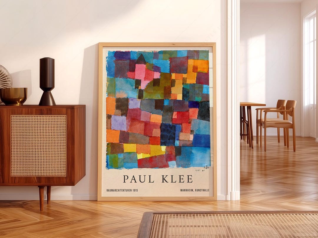 Paul Klee Bauhaus Exhibition Poster, Colorful Abstract Print 9 - Etsy