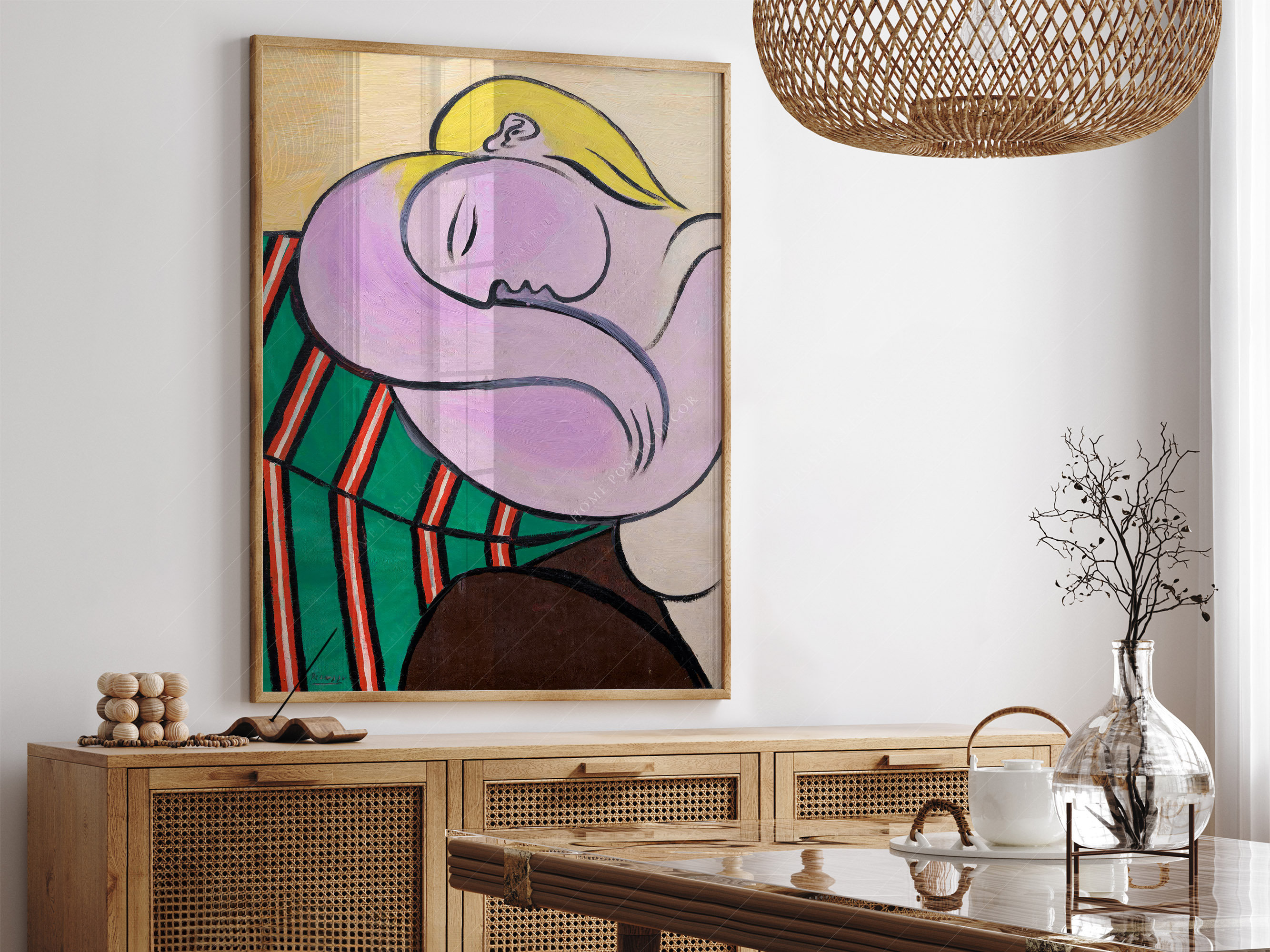 PICASSO【女王イザボー】、高級画集画、状態良好、新品高級額装付 PICASSO【女王イザボー】、高級画集画、状態良好、新品高級額装付