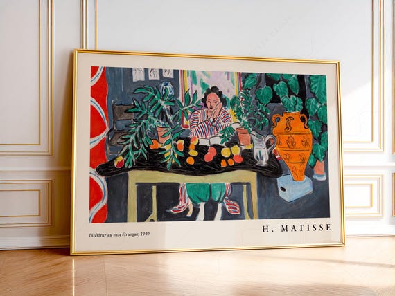 Henri Matisse Print, Matisse Poster, Matisse Gallery, Gift Idea, Bedroom Wall Decor, Dine Room Decor, Wedding Gift 31