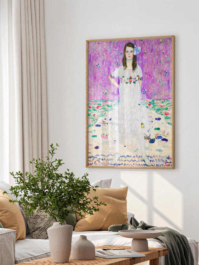 Gustav Klimt Poster: Portrait of Mada Primavesi, Museum Quality Print 3 image 5