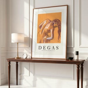 Edgar Degas Print, The Dance Class, Orange Tones Wall Art, Fine Art Archival Paper 2 image 3