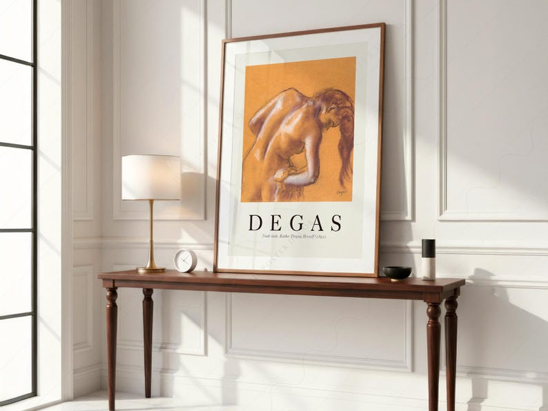 Edgar Degas Print, The Dance Class, Orange Tones Wall Art, Fine Art Archival Paper 2 image 3