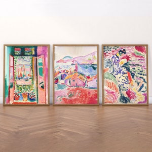 Henri Matisse Muurdecoratie Set van 3 – Kleurrijke Mediterrane Prints 6