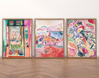 Henri Matisse Wall Art Set of 3 – Colorful Mediterranean Prints 6