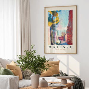 Henri Matisse Arcueil Print, Modern Bold Colors Home Decor image 5