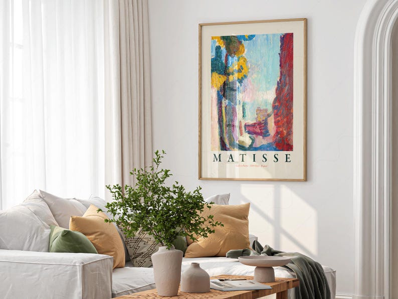 Henri Matisse Arcueil Print, Modern Bold Colors Home Decor image 5