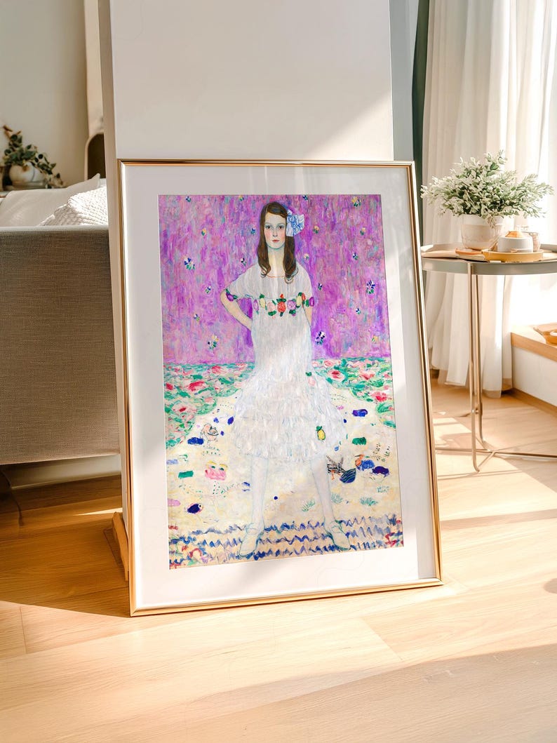 Gustav Klimt Poster: Portrait of Mada Primavesi, Museum Quality Print 3 image 9