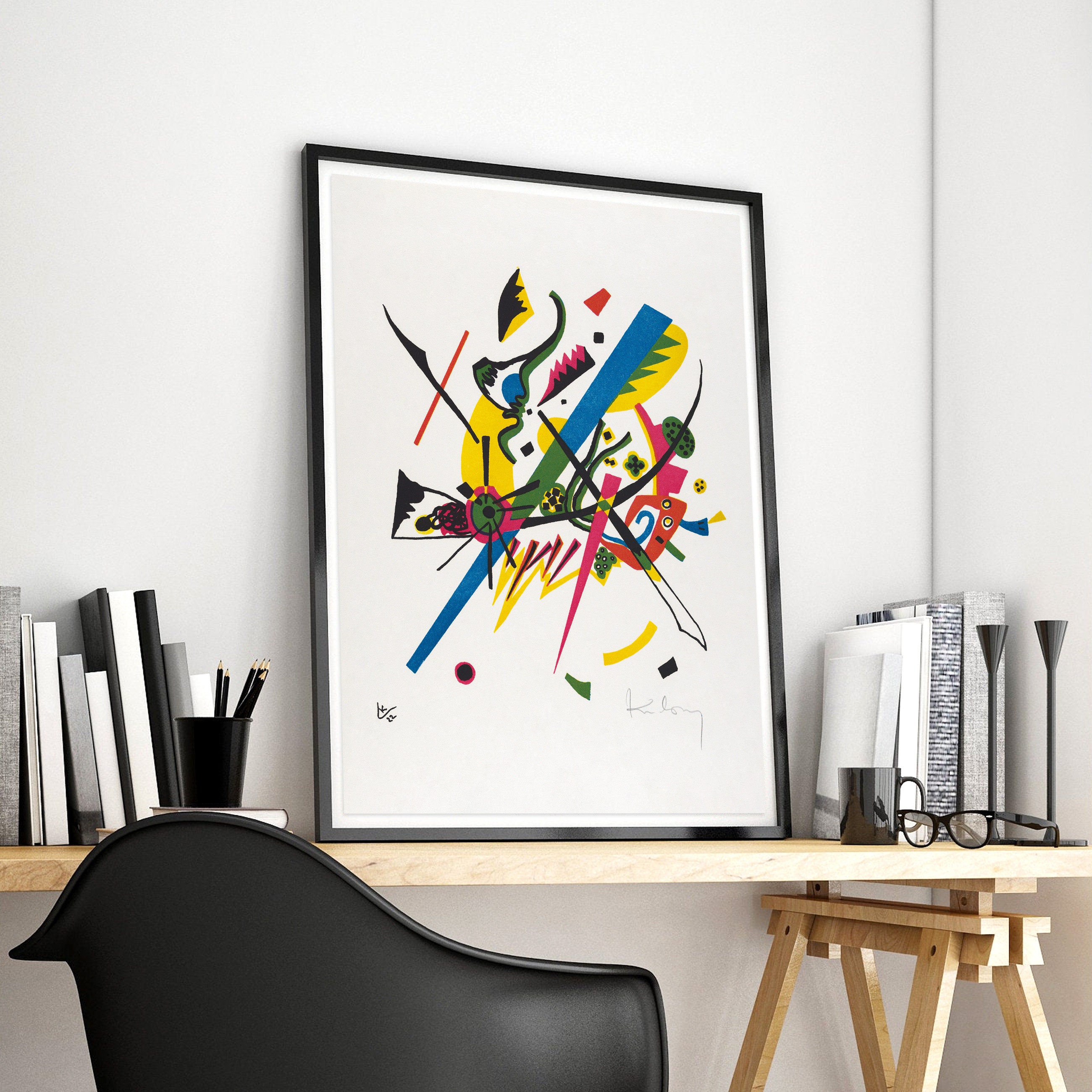Wassily Kandinsky Print, Abstract Poster, Print, Etsy Wall - Art Art, Fine Colourful Kandinsky Art Modern Office Poster, Decor Print