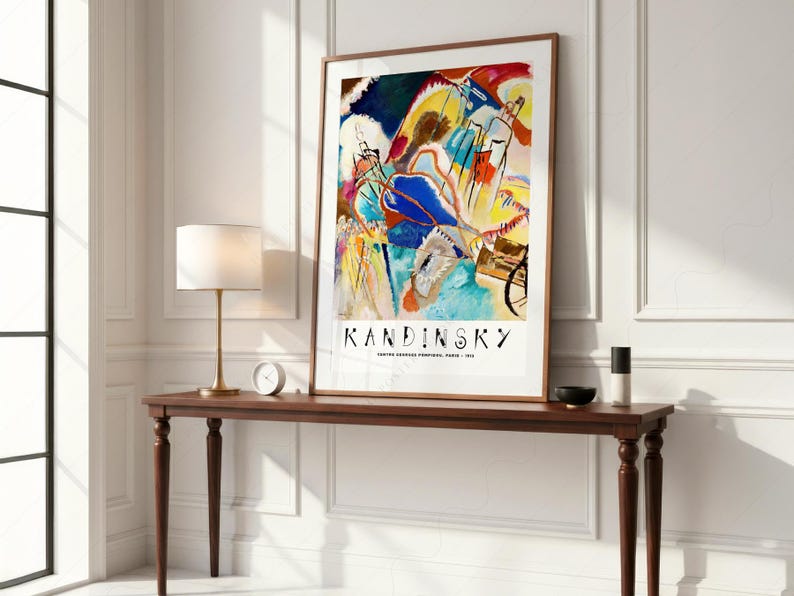 Wassily Kandinsky Print, Exhibition Poster, Museum print, Abstract painting 2 image 3