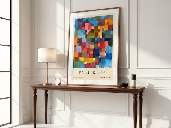 Paul Klee Bauhaus Master Exhibition Poster Abstract Print Gift for