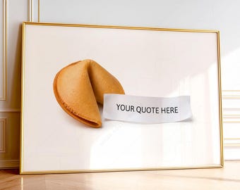 Custom Fortune Cookie Print, Personalized Quote Wall Art, Wedding Message Gift, Unique Keepsake Print