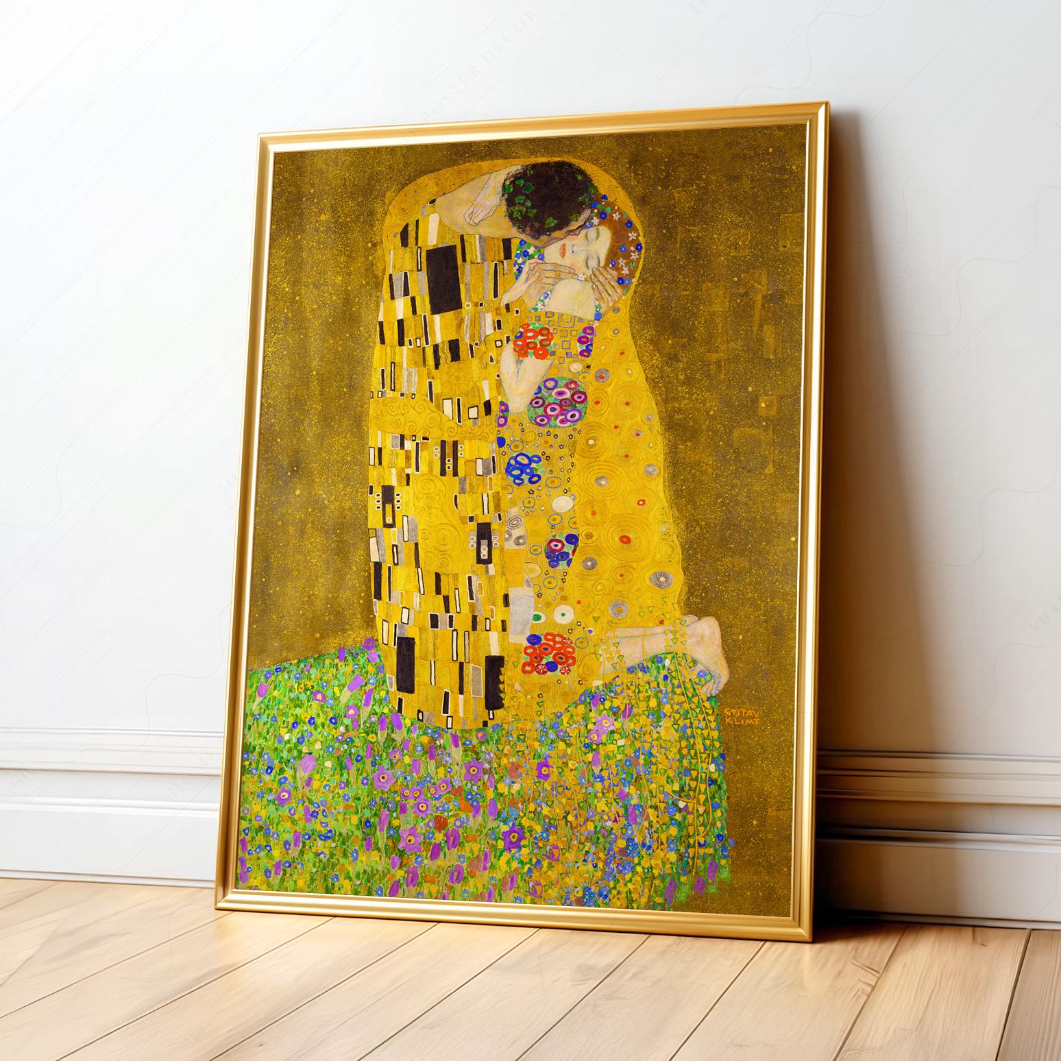 Gustav Klimt the Kiss Poster, Fine Art Print - Etsy