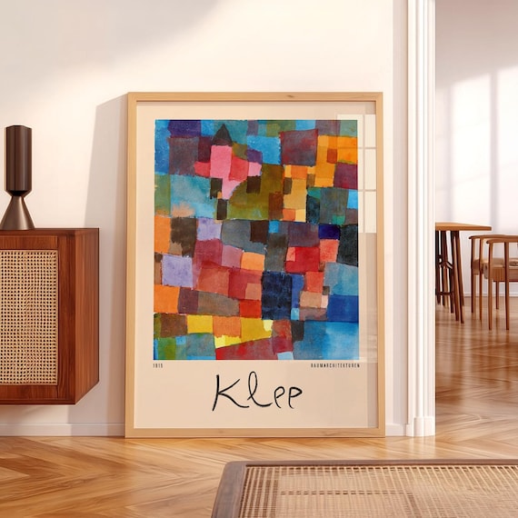 Paul Klee Color Blocks Poster | Bauhaus Abstract Wall Art