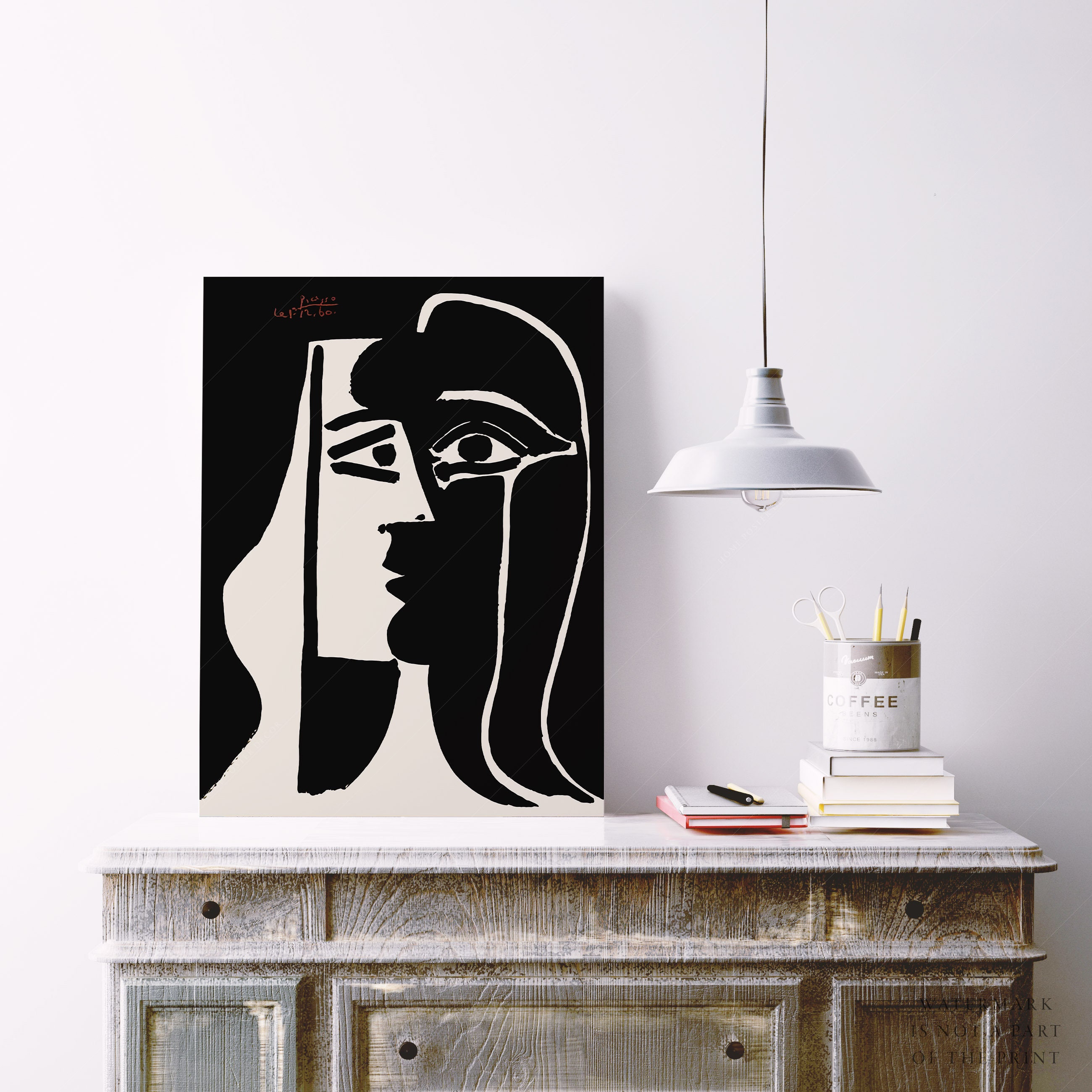Pablo Picasso Print Picasso Wall Art Two Faces Black White - Etsy Canada