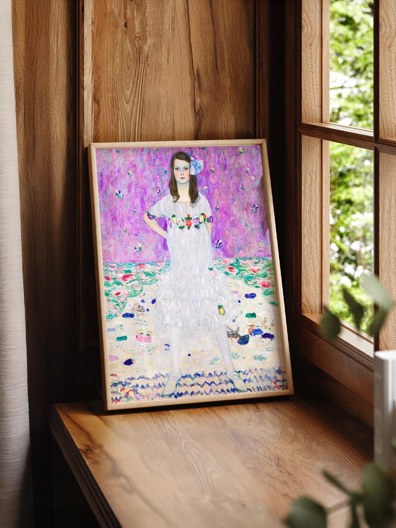 Gustav Klimt Poster: Portrait of Mada Primavesi, Museum Quality Print 3 image 6