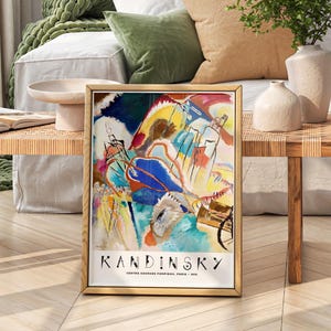 Wassily Kandinsky Print, Exhibition Poster, Museum print, Abstract painting 2 image 8