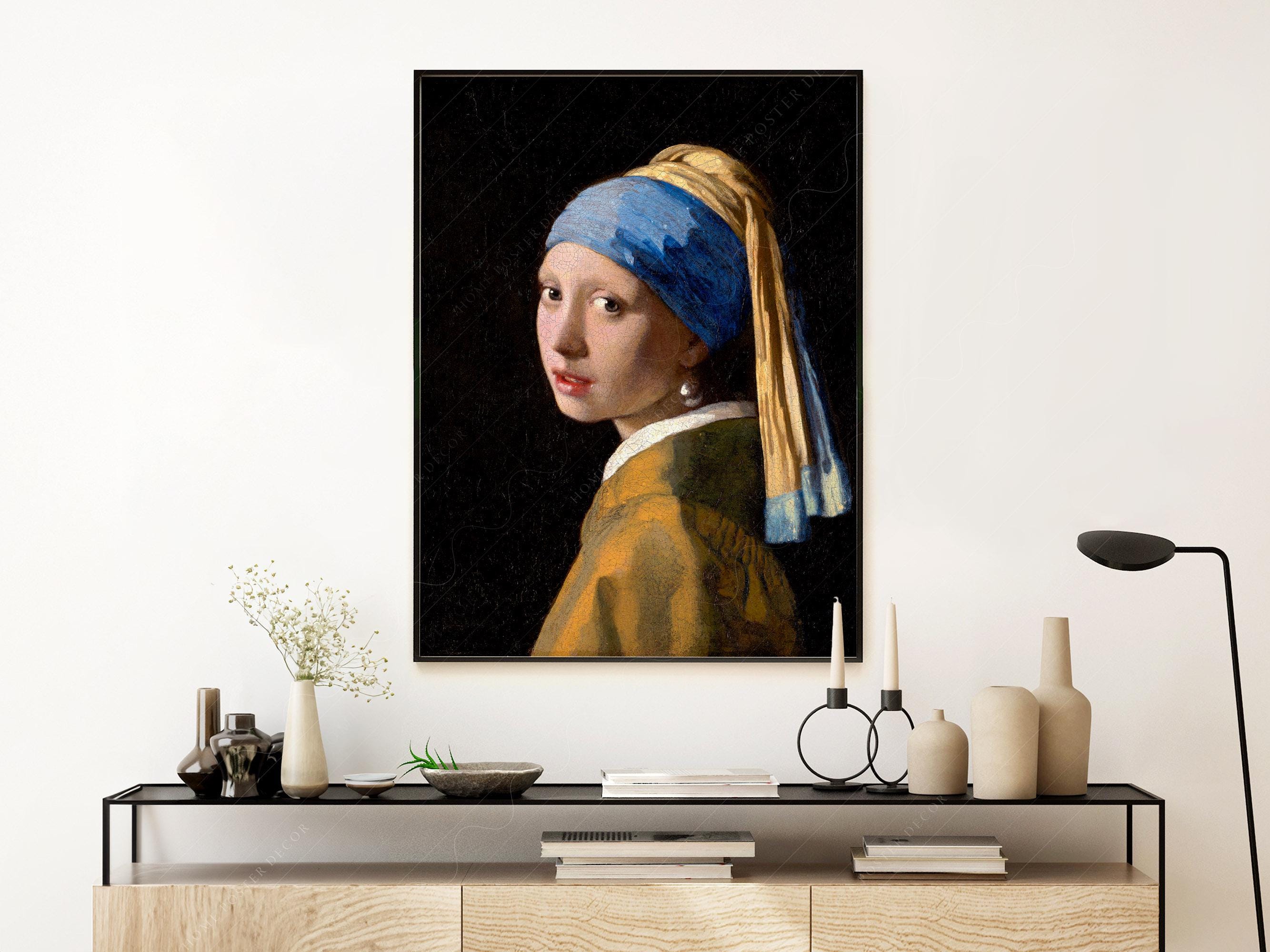 Girl With A Pearl Earring, Johannes Vermeer, Famous Painting, Classic Portrait Painting, Museum Quality Print, 1665
