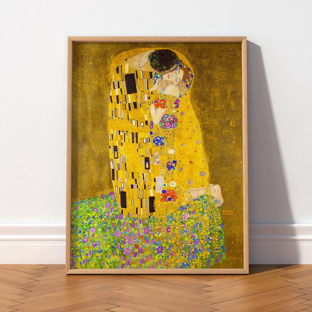 Gustav Klimt the Kiss Poster, Fine Art Print - Etsy