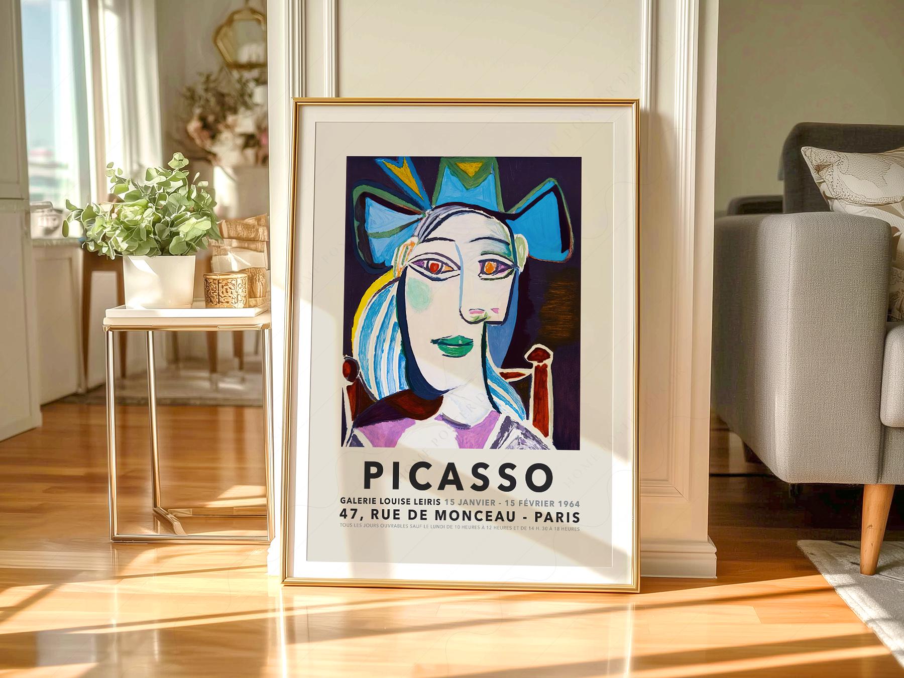 Pablo Picasso Print, Picasso Faces, Picasso Exhibition, Gift for