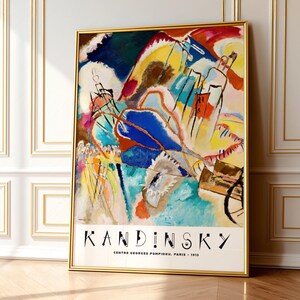 Wassily Kandinsky Print, Exhibition Poster, Museum print, Abstract painting 2 image 10