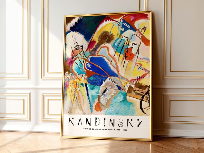 Wassily Kandinsky Print, Exhibition Poster, Museum print, Abstract painting 2 image 10