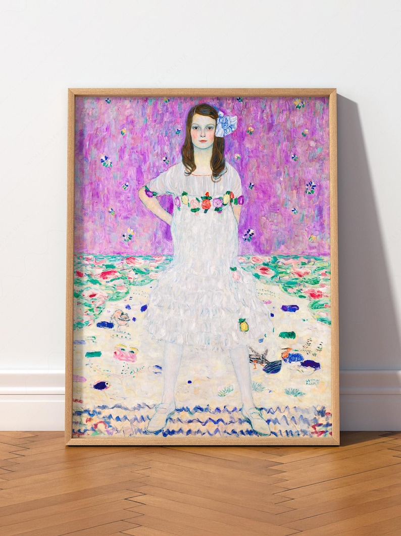 Gustav Klimt Poster: Portrait of Mada Primavesi, Museum Quality Print 3 image 1