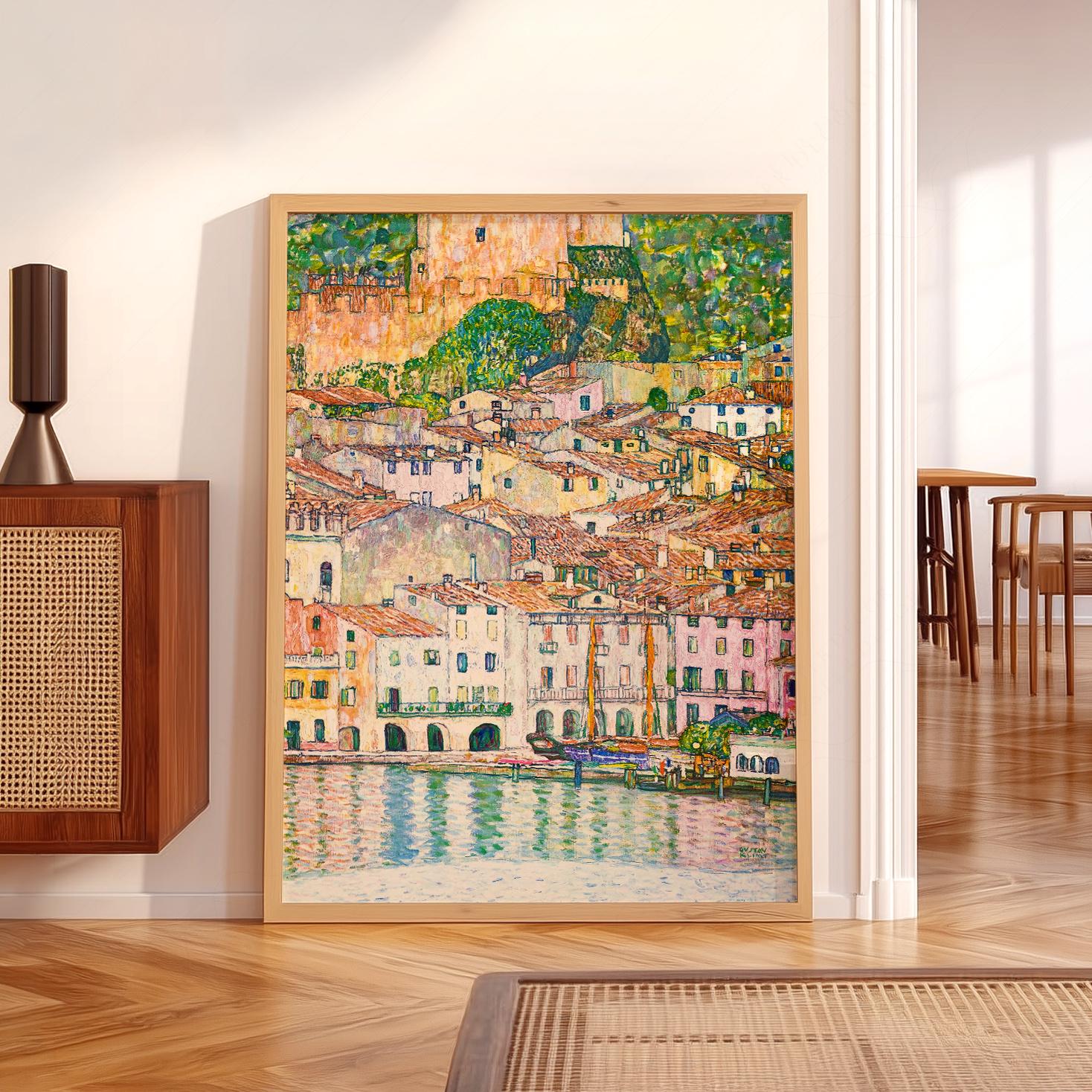 Gustav Klimt Malcesine Lake Garda Print, Austrian Landscape Art 11