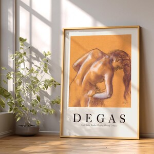 Edgar Degas Print, The Dance Class, Orange Tones Wall Art, Fine Art Archival Paper 2 image 6