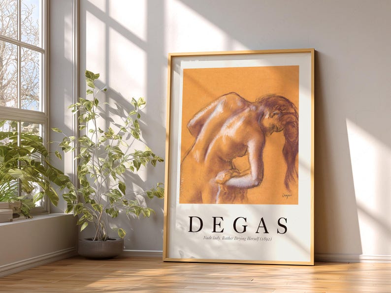 Edgar Degas Print, The Dance Class, Orange Tones Wall Art, Fine Art Archival Paper 2 image 6