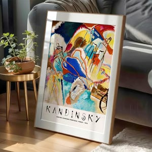 Wassily Kandinsky Print, Exhibition Poster, Museum print, Abstract painting 2 image 9