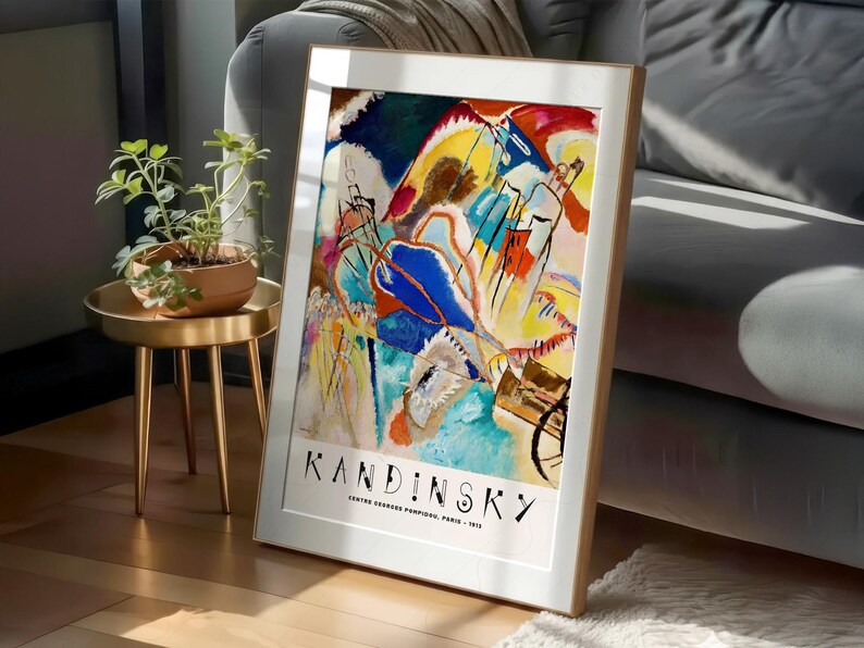 Wassily Kandinsky Print, Exhibition Poster, Museum print, Abstract painting 2 image 9