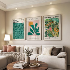 Yayoi Kusama, Matisse, Flower Market Art Prints, Gallery Wall Set image 10