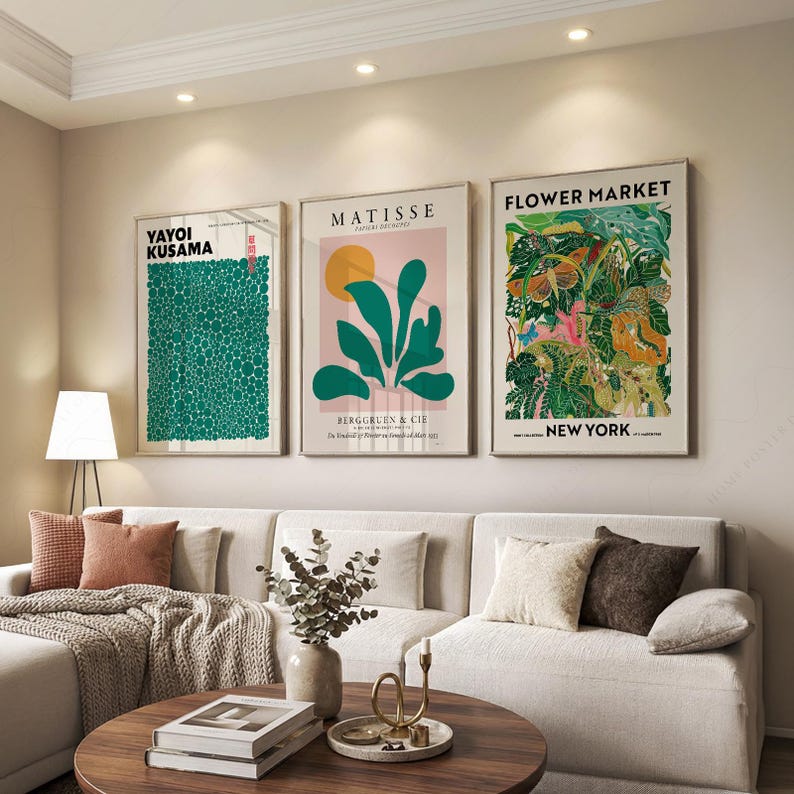 Yayoi Kusama, Matisse, Flower Market Art Prints, Gallery Wall Set image 10