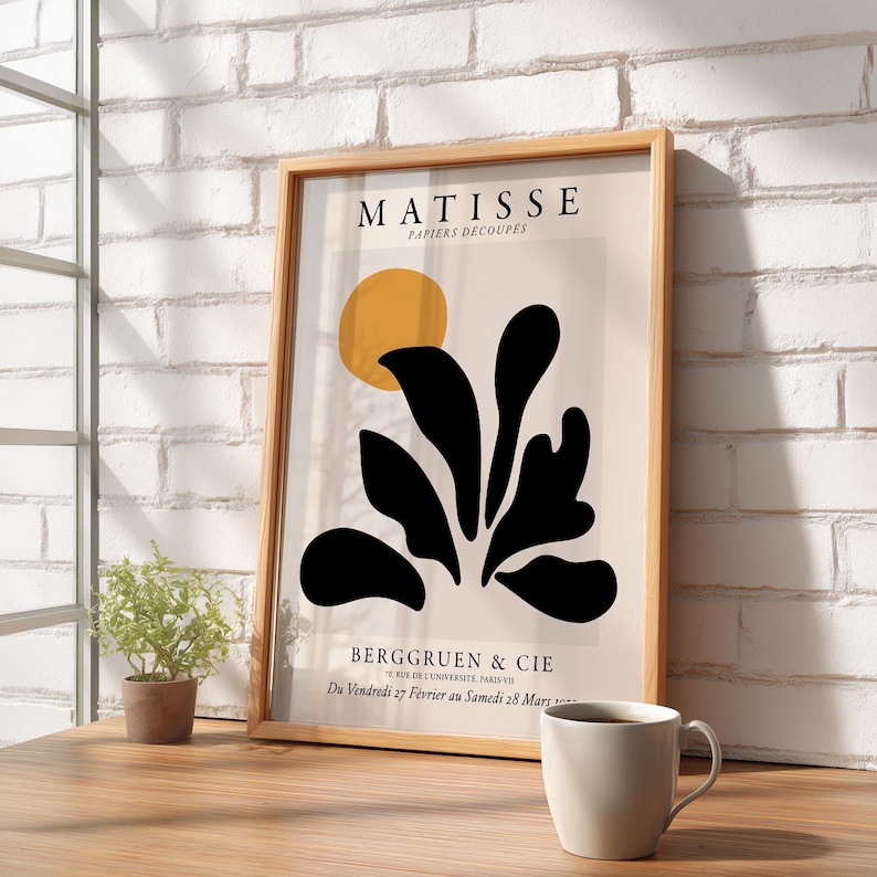 Matisse Wall Art, Neutral Wall Decor, Minimal Poster, One Line Art, 8 image 6