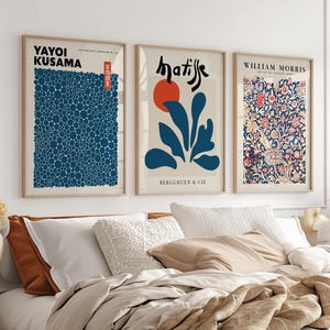 Matisse, Kusama, Morris Print Set | Blue Gallery Wall Art 23 image 8