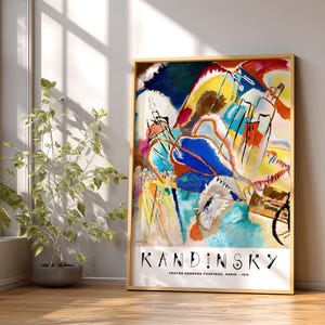 Wassily Kandinsky Print, Exhibition Poster, Museum print, Abstract painting 2 image 7