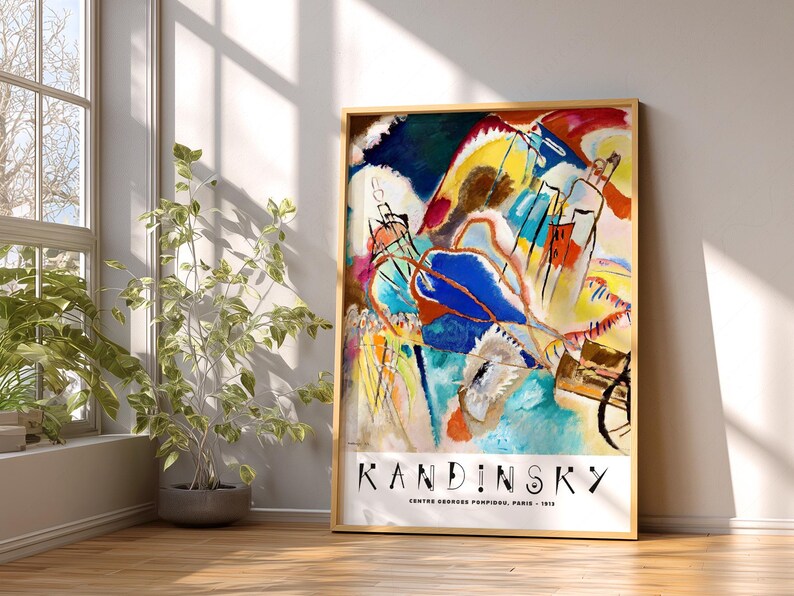 Wassily Kandinsky Print, Exhibition Poster, Museum print, Abstract painting 2 image 7