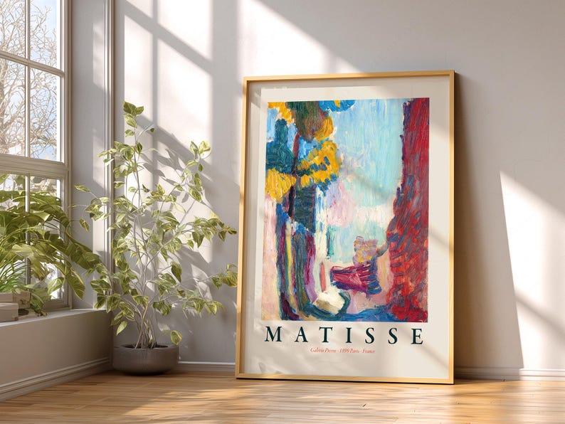 Henri Matisse Arcueil Print, Modern Bold Colors Home Decor image 3