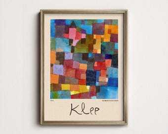 Paul Klee Color Blocks Poster | Bauhaus Abstract Wall Art