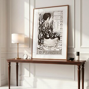 Jan Toorop Louvre Poster, Abstract Black White Art Print image 2
