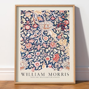 William Morris Floral Wall Art, Vintage Botanical Print, Classic Decor 68 immagine 1