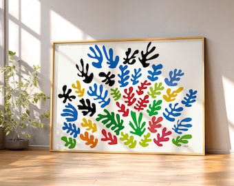 Matisse La Gerbe Art Print, Abstract Botanical Cutouts, Mid