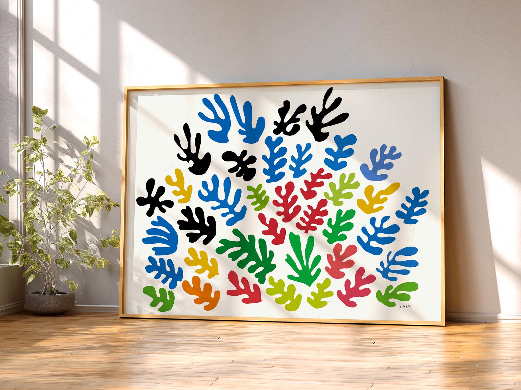 Matisse La Gerbe Art Print, Abstract Botanical Cutouts, Mid