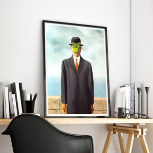 Rene Magritte Art, Magritte Poster, the Son of Man, Contemporary Art ...